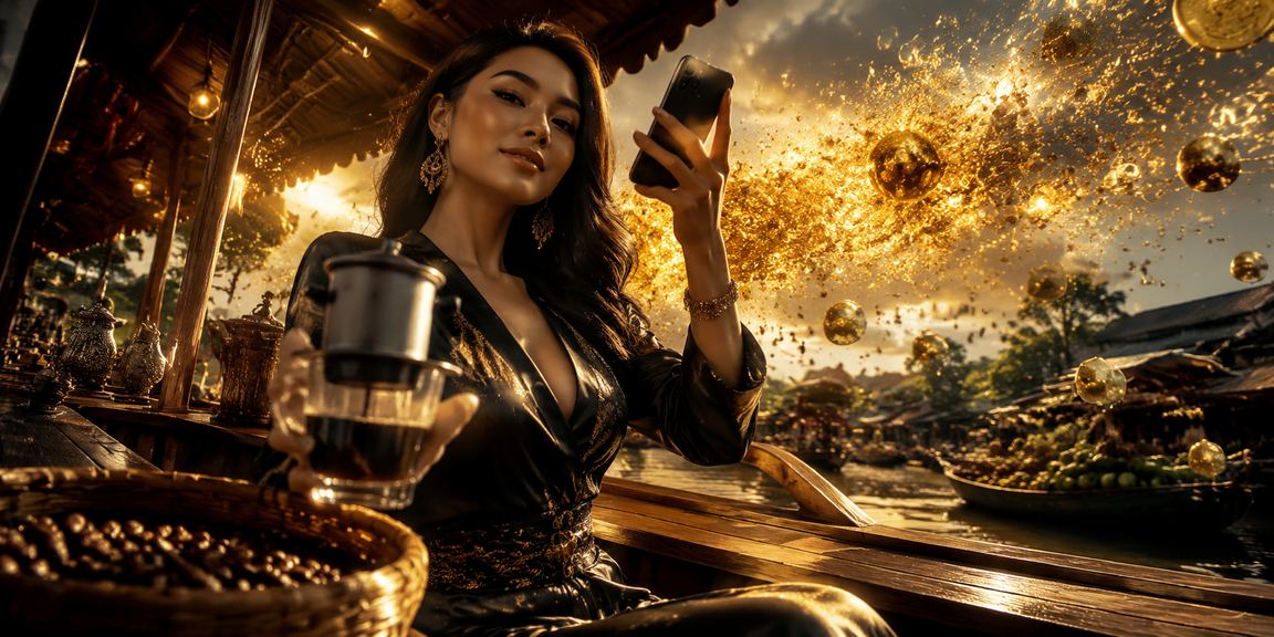 Người dùng truy cập casino di động tại Cần Thơ bên ly cà phê sáng sớm